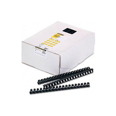 Fellowes® Plastic Combs - Round Back, 3/4", 150 Sheets, Black, 100/Pk - Pkg Qty 5