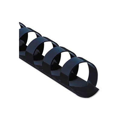 Fellowes® Plastic Combs - Round Back, 3/8", 55 Sheets, Navy, 100/PK - Pkg Qty 20