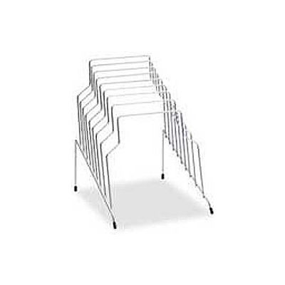Fellowes® Wire Step File®, 8 Sections, Silver - Pkg Qty 4