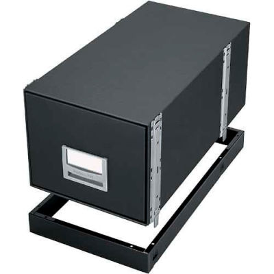 Fellowes 15602 Metal Base, Legal Box, 16-7/8"W x 25-3/8"D x 2-1/2"H, Black