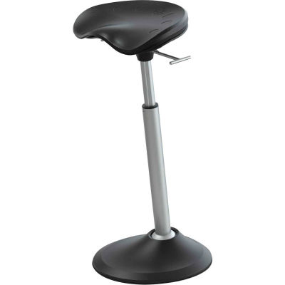 Safco® Mobis® II Active Sit-Stand Perching Stool - Black - Focal™ Series