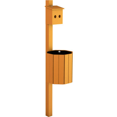Frog Furnishings Recycled Plastic Doggy Pit Stop, Cedar, 11 Gallon Capacity