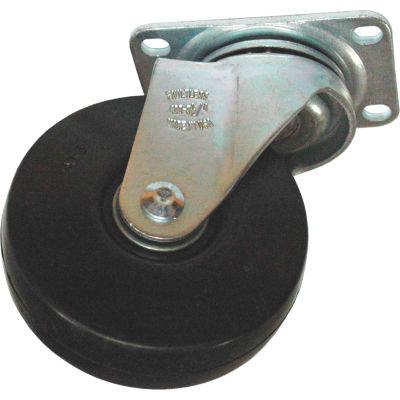 Rubbermaid® 4" Swivel Plate Caster with Hardware for Utility Duty Tilt Trucks
