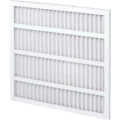20"W x 20"H x 1"D Pleated MERV 8 Standard Capacity Air Filter - Global Industrial™ - Pkg Qty 12