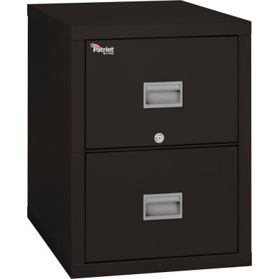 Fireking Fireproof 2 Drawer Vertical File Cabinet Letter 17-3/4"Wx31-9/16"Dx27-3/4"H Black