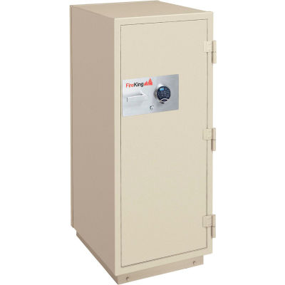 FireKing 2 Hr Fire Resistant Safe KR3921-2TAE 25-1/2 x 28-7/8 x 49-7/8 Electronic & Key Lock Taupe