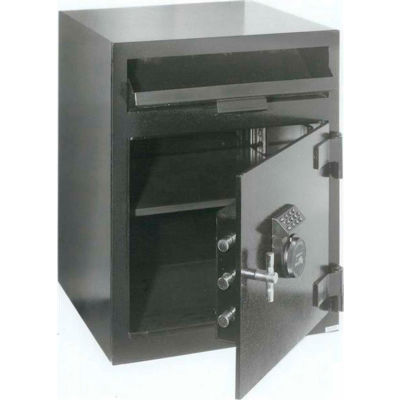 FireKing Mail Box Drop Safe MB2020-FK1 20-1/2"W x 20"D x 26-1/2"H Electronic Lock 3.01 Cu. Ft. Black