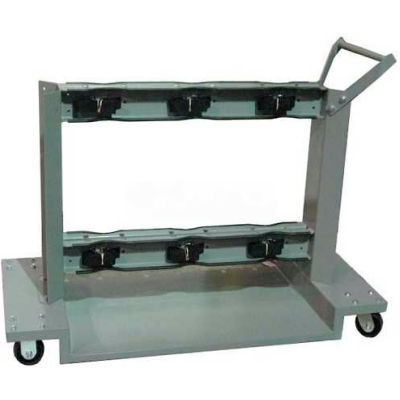 Justrite® 6 Cylinder Wheeled Cart G-630 - 52"W x 24"D x 36-1/4"H - 2000 Lb. Capacity