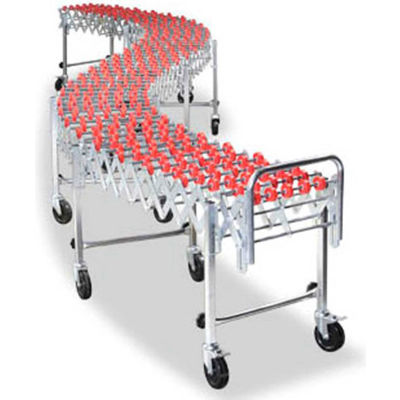 NestaFlex® 22618016N Flexible Conveyor - Poly Skate Wheels - Nylon Bushings 226 Lb. per ft.