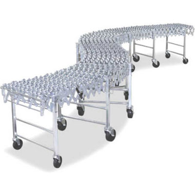 NestaFlex® 37618012SAL Expandable Flexible Conveyor - Steel Skate Wheels - 377 Lb./ft.