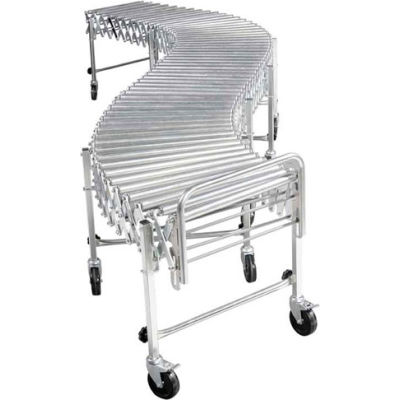 NestaFlex® RLS18016S003 Flexible Roller Conveyor - Steel Rollers 200 Lb./ft. 4'5"L to 16'9"L