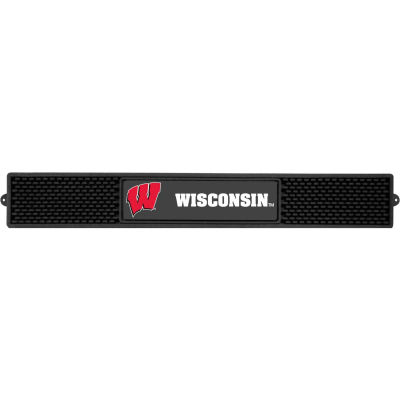FanMats Drink Mat, 14027, University of Wisconsin, 3-1/4" x 24" x 1"