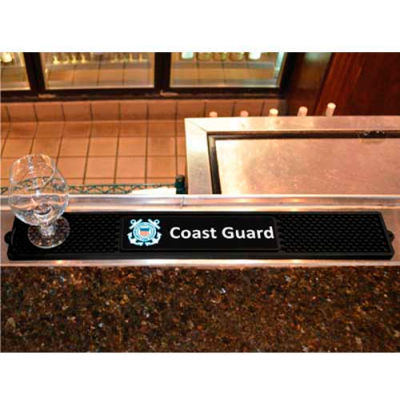 FanMats Drink Mat, 15678, Military - U.S. Coast Guard, 3-1/4" x 24" x 1"