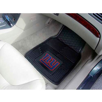 NFL - New York Giants - Heavy Duty Vinyl 2 Piece Car Mat Set 17"W x 27"L - 8772