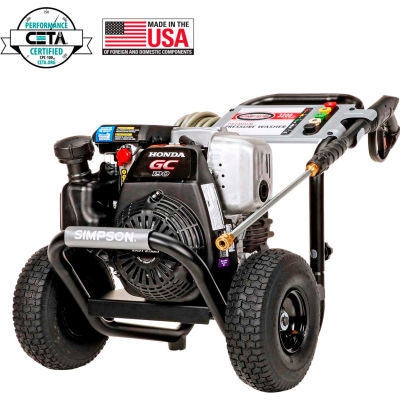 Simpson 60551 MegaShot 3200PSI 187CC 2.5GPM Gas Pressure Washer W/ Honda GC190 Engine OEM Tech. Pump