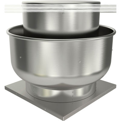 Fantech 16" Roof Ventilator Belt Drive Upblast 5BDU16FB-A, 1 HP, 115/230V, 1 PH, 3674 CFM, ODP