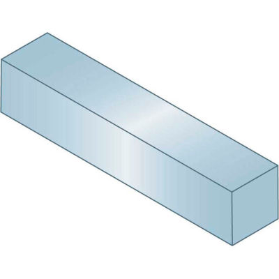 Machine Key - 1/8" x 1/8" x 1-1/4" - Steel - Zinc Clear - Undersize - ANSI B17.1 - Pkg Qty 50