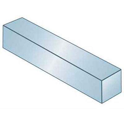 Keystock - 1/4" x 5/8" x 1 Ft - Carbon Steel - Zinc Clear Trivalent - Oversize - ANSI B17.1
