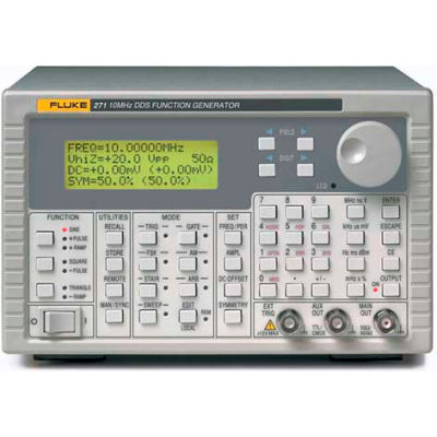 Fluke 271-U 115V 10 MHz DDS Function Generator, Resolution 7 digits or 0.1 mHz
