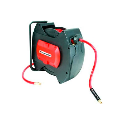 Florida Pneumatic 6800 3/8"x50' 300 PSI Spring Retractable Low Pressure Composite Hose Reel