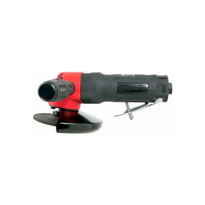 Universal Tool 4-1/2" Dia. Angle Grinder, 1/4" Air Inlet, 10000 RPM, .9 HP