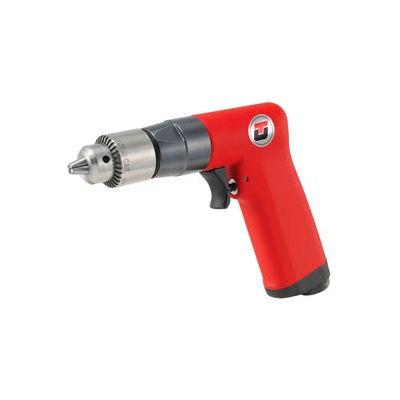 Universal Tool Pistol Grip Air Drill, Keyed, 1/4" Chuck, 0.45 HP, 6000 RPM
