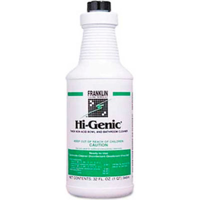 Hi-Genic® Non-Acid Bowl & Bathroom Cleaner, 32 Oz. Bottle 12/Case - FKLF270012CT