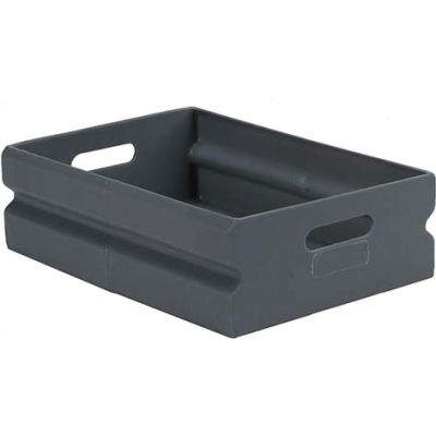 Forte Stor-All™ Storage Tote 8002545 - 15"L x 10-13/16"W x 4-5/8"H - Black - Pkg Qty 12