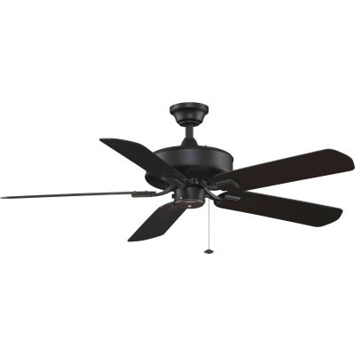 Fanimation TF910BL Edgewood Wet Location Ceiling Fan, 5461 CFM, 183 RPM, Black