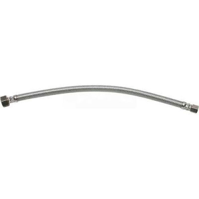 Fluidmaster B1F16 Faucet Supply 3/8 In. Compression X 1/2 In. I.P. Straight X 16 In. - Braided SS