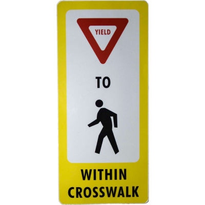 FlexPost® Pedestrian Crossing Decal