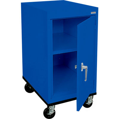 Sandusky Mobile Work Height Storage Cabinet TA11182430 Single Door - 18x24x36, Blue