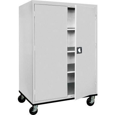 Sandusky Mobile Storage Cabinet TA3R462460- 46x24x66, Gray