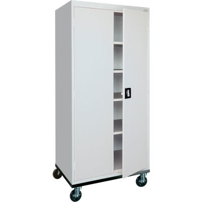 Sandusky Mobile Storage Cabinet TA4R302466 - 30x24x72, Gray