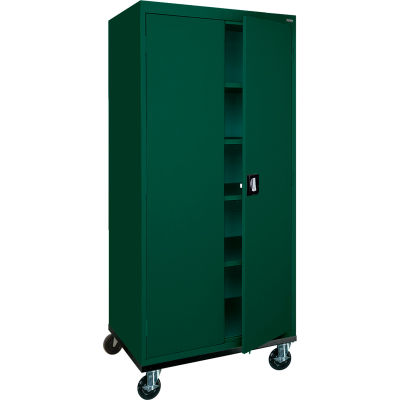 Sandusky Mobile Storage Cabinet TA4R302466 - 30x24x72, Green