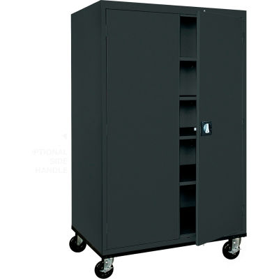 Sandusky Mobile Storage Cabinet TA4R462472 - 46x24x78, Black