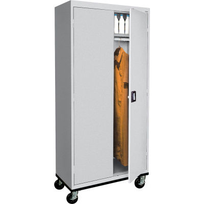 Sandusky Mobile Wardrobe Cabinet TAWR462472 - 46x24x78, Gray
