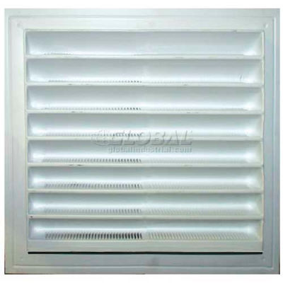 Master Flow® Thermoformed Plastic Wall Vent, White, 12"W X 18"L, White - Pkg Qty 12