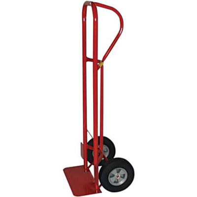 Milwaukee Heavy Duty Hand Truck 44701 - P-Handle - Solid Rubber Wheels - 1000 Lb. Capacity - Red