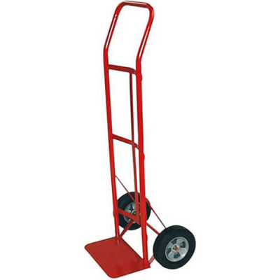 Milwaukee Hand Truck 47109 - Flow Back Handle - Solid Rubber Wheels - 600 Lb. Capacity - Red