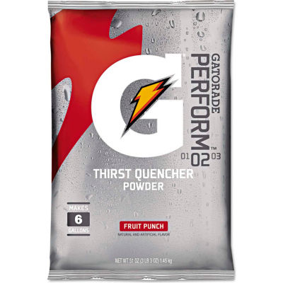 Gatorade® Instant Powder Pouch Fruit Punch, 51 oz., 14/Carton