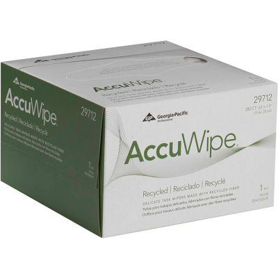 GP AccuWipe White 1-Ply Delicate Task Wipers, 280 Sheets/Box, 60 Boxes/Case - 29712