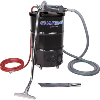 Guardair 55 Gallon D Pneumatic Vacuum Unit w/ 1.5" Inlet & Attachment Kit - N551DC