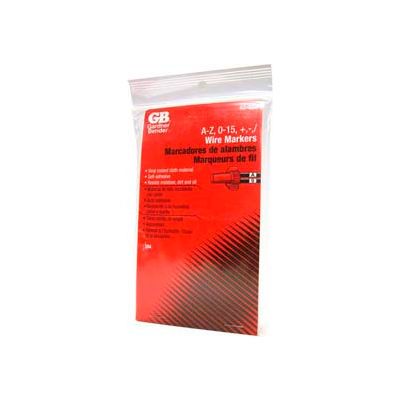 Gardner Bender 42-028 Wire Marker Booklet, A-Z, 0-15, Symbols