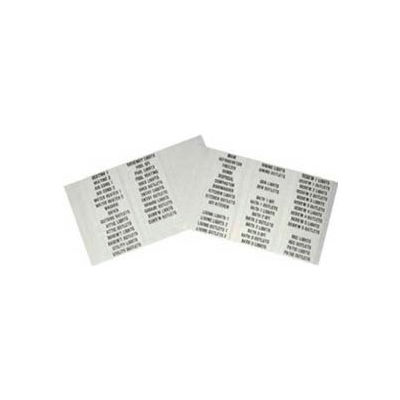 Gardner Bender 42-ALPHA Wire Marker Booklet, Circuit Breaker Markers