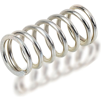 Compression Spring - 0.72 OD x .063 Wire Dia. - Music Wire - Zinc - USA - Pkg of 5 - Gardner 36117G