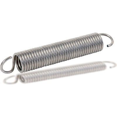 Extension Spring - 0.14 OD x 0.0181 Wire Dia. - MBHD - Zinc - USA - Pkg of 12 - Gardner V16C