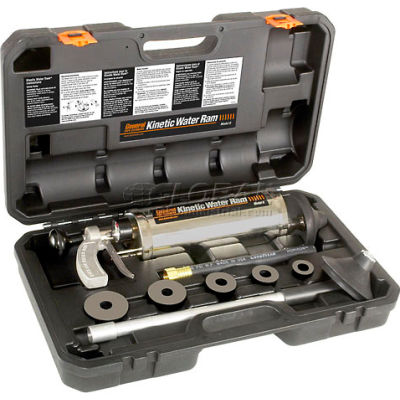 General Wire KR-A-WC Kinetic Water Ram w/ 4" Cone, (5) Plugs, Caulking Hose & Carrying Case
