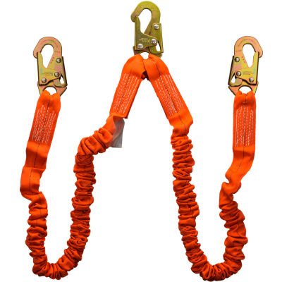 Fall Protection | Lanyards | Guardian 01296 4-1/2 to 6' Double Leg ...