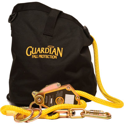 Guardian 04665 Horizontal Temporary Lifeline Kit, 2-Man, 100'